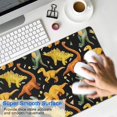 thumbnail image 4 of Long Mouse Pads for Desk,Black Toy Like Dinosaurs Pattern Desk Mats on Top Of Desks, Desk Mouse Pad Extra Large with 3mm Non-Slip Base and Stitched Edge for Gaming,Office,Work,Home 31.5"x11.8", 4 of 6