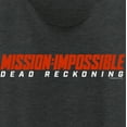thumbnail image 2 of Women's Mission: Impossible Dead Reckoning Movie Logo Red  Racerback Tank Top Black Heather 2X Large, 2 of 4