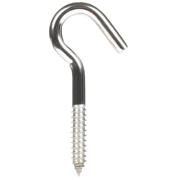 Hampton 02-3490-254 Clothesline Stainless Steel Hook  0.437 x 4.81 in. - pack of 5