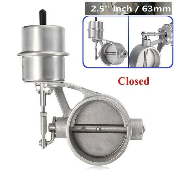 2.5inch Stainless Steel Exhaust Control Valve Set Vacuum Actuator Vacuum Actuator Open/Close Style