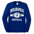 thumbnail image 2 of City of Indianapolis IND American Football Fantasy Fan Sports Mens Long Sleeve Shirt, Royal, 2XL, 2 of 3