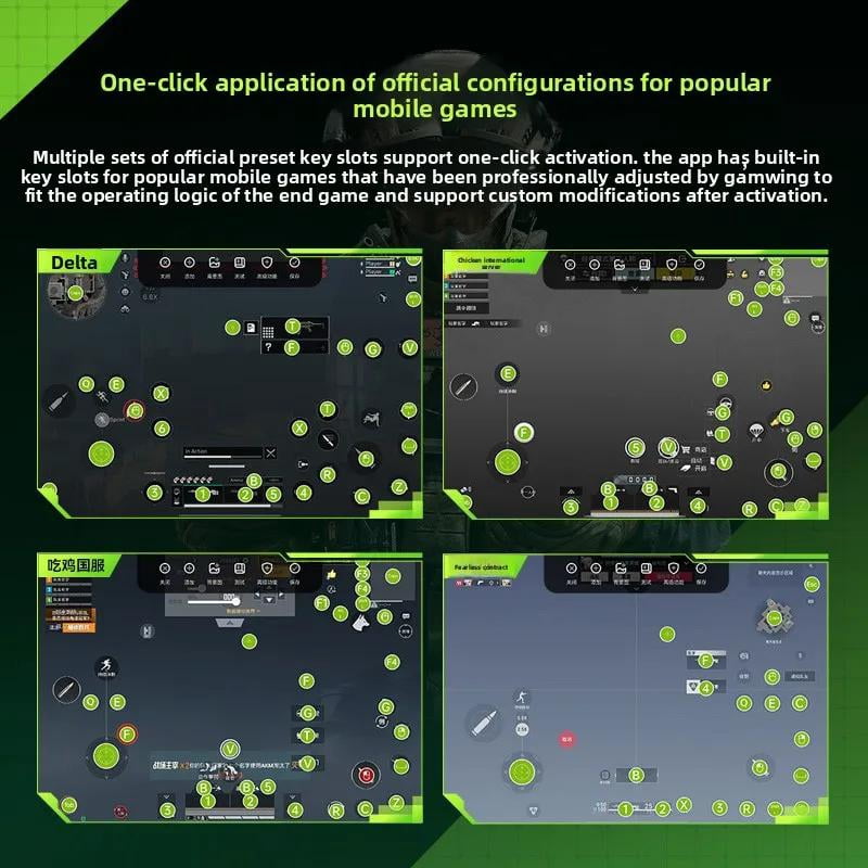 Xuanji 2 iOS Gaming Mouse & Keyboard Adapter, 1000Hz Polling Rate, No Jailbreak Required, with Anti-Recoil & Custom Keys for PUBG Mobile, Call of Duty Mobile, VALORANT, Delta Force & More