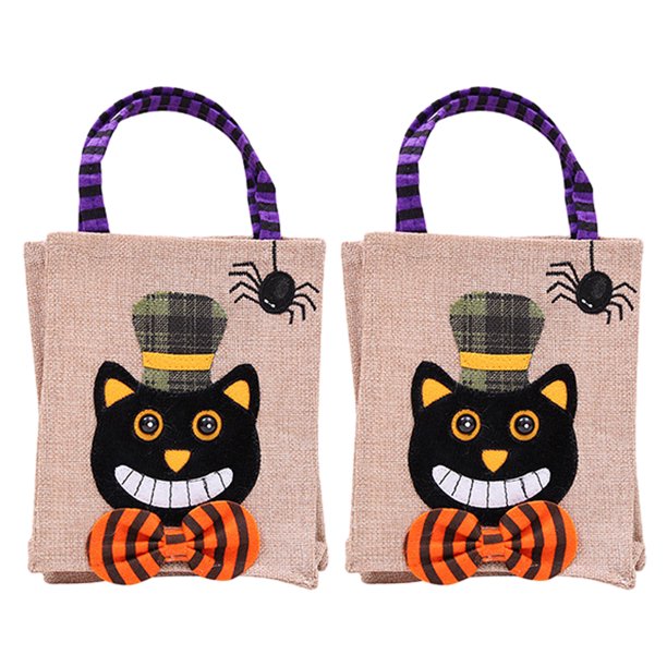 Bolsa De Regalo De Lino Para Decoración De Halloween Levamdar BST3133827-3