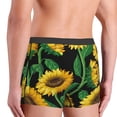 thumbnail image 3 of Uemuo Sunflower 1 Pattern Men's Boxer Briefs,Trunk Anti-Chafing,Comfortable, Durable, and Stylish Underwear-Large, 3 of 9