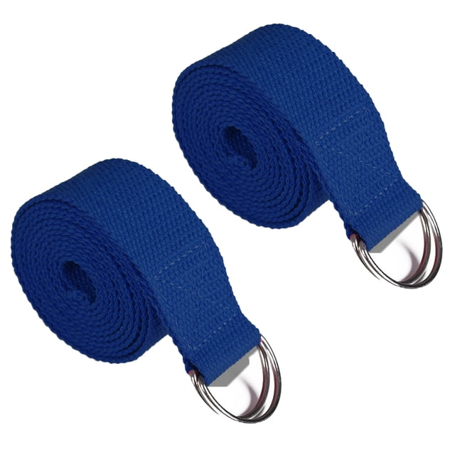 Correa de yoga Banda elástica con hebilla de anillo de metal ajustable | Estiramiento físico para yoga, pilates