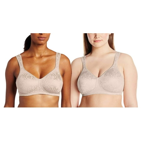 

NY Lingerie 2 Pack Nude 18 Hour Ultimate Shoulder Comfort Wirefree Bra