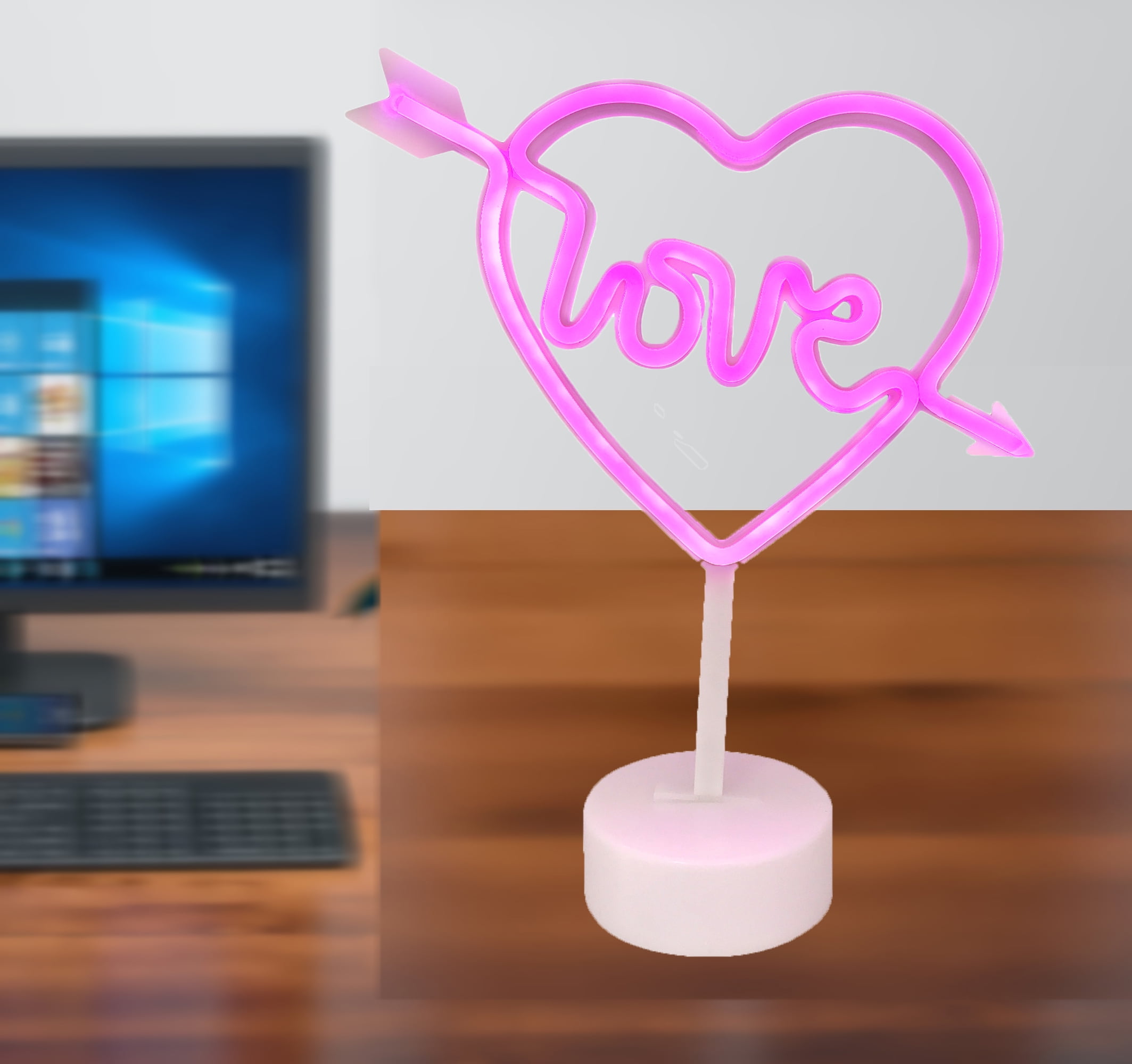 neon lights for computer desk