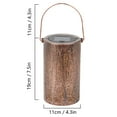 thumbnail image 5 of Deago Solar Lantern Hanging, Outdoor Hanging Solar Garden Lantern Lights Decorative Christmas Lanterns Retro Metal Waterproof for Patio Yard Pathway, 5 of 9