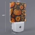 thumbnail image 2 of Fotbe Veilleuse Rétroéclairée à LED Motif Feuilles de Citrouille d'Automne avec Capteur de Mouvement & Capteur Crépuscule à l'Aube Veilleuse Écoénergétique, Veilleuse de Chambre-Us, 2 of 7