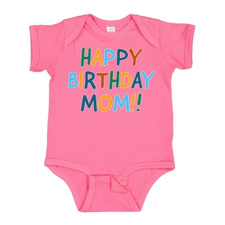 

Inktastic Happy Birthday Mom!! Gift Baby Boy or Baby Girl Bodysuit