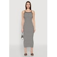 thumbnail image 2 of Womens Contrast Trim Striped Maxi Dress, 2 of 4