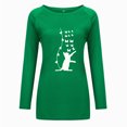 thumbnail image 3 of Chemises pour Femmes Mode Décontractée Ample Col Rond Imprimé Chat Manches Longues T-Shirt Haut Mignon Été Hauts pour Femmes en Liquidation, 3 of 4