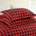 thumbnail image 4 of 3 Pcs Christmas Red Buffalo Plaid Check Quilt Bedspread Set Gingham Bedding Set ME506, 4 of 5