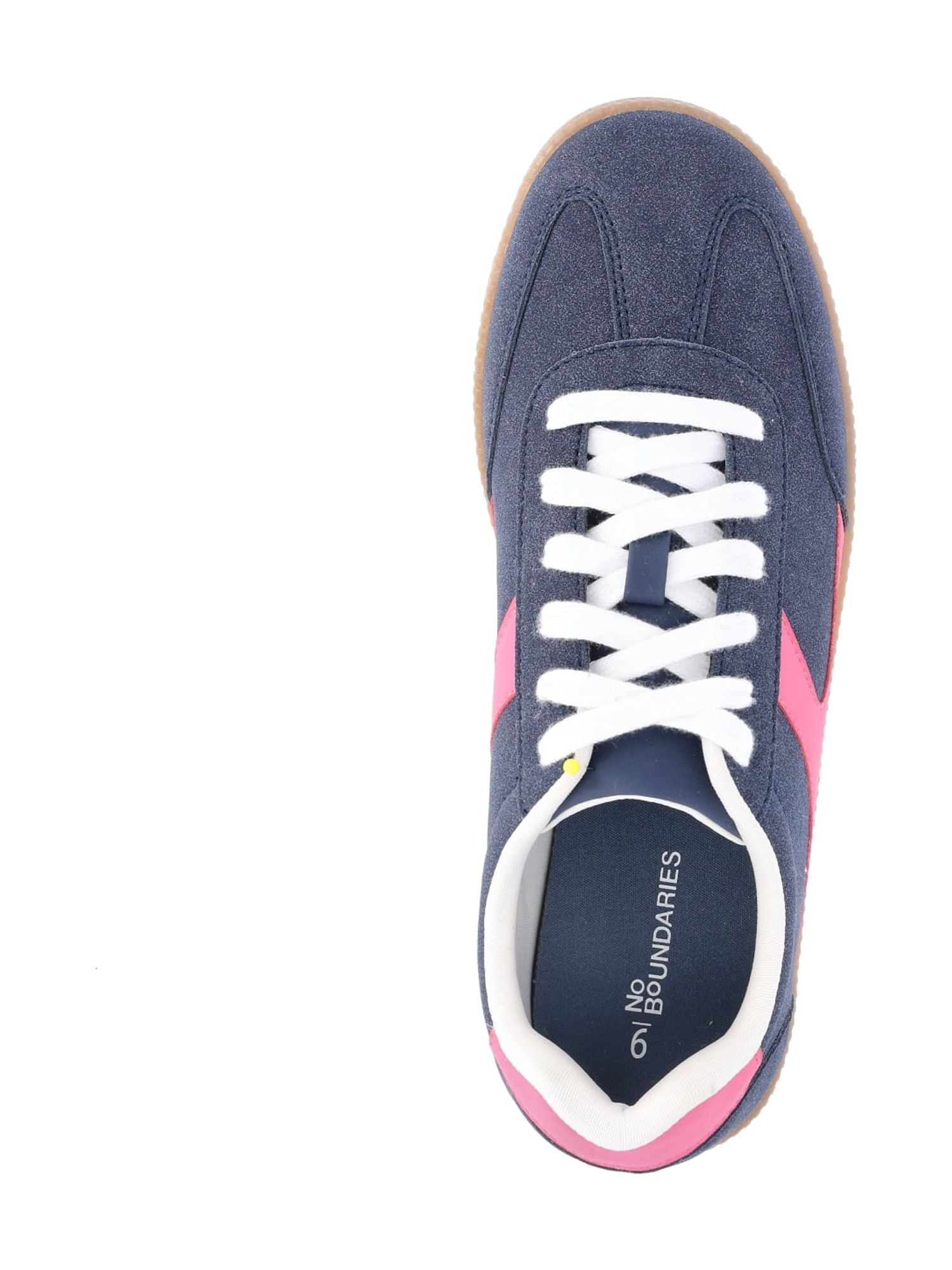 No Boundaries Women's Lace Up Sport Sneakers, Wide Width Available