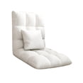 thumbnail image 1 of Sofá de piso,Sofá Cama Plegable Individual Cómodo Acolchado Adultos,Silla de piso para juegos Dormitorio con respaldo portátil,Sofá cama perezoso,sillón reclinable y plegable,Sofá Beige, 1 of 8
