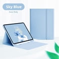 thumbnail image 1 of Para Samsung Galaxy Tab S7 FE S7 S8 Plus S6 Lite 2020/2022 A7 10.4 A8 10.5 Funda De Teclado Ligero Ultra Delgado De Cuero PU Con Soporte Para Ranura Para Lápices, 1 of 4