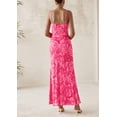 thumbnail image 2 of Vestido largo PRETTYGARDEN para mujer, floral, verano 2025, rosa S, 2 of 9