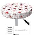 thumbnail image 4 of KLL cute cat hearts Round Bar Chair Cushion Cover,Bar Stool Protector with Elastic, Soft Washable-13 inch, 4 of 7
