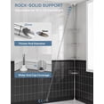 thumbnail image 5 of SEIRIONE Organizador de esquina de ducha inoxidable para baño, 4 estantes ajustables con barra de tensión, para bañera, champú, accesorios de almacenamiento, 39.2 a 113 pulgadas de altura, 5 of 5