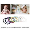 thumbnail image 4 of 100 Pack Bulk Super Soft Stretchy Elastic Nylon Headbands Bow Nude Hairband Slim Turban Headwrap Hair Ties Ponytail Holder for Newborn Infant Toddler Baby Girls, 4 of 4