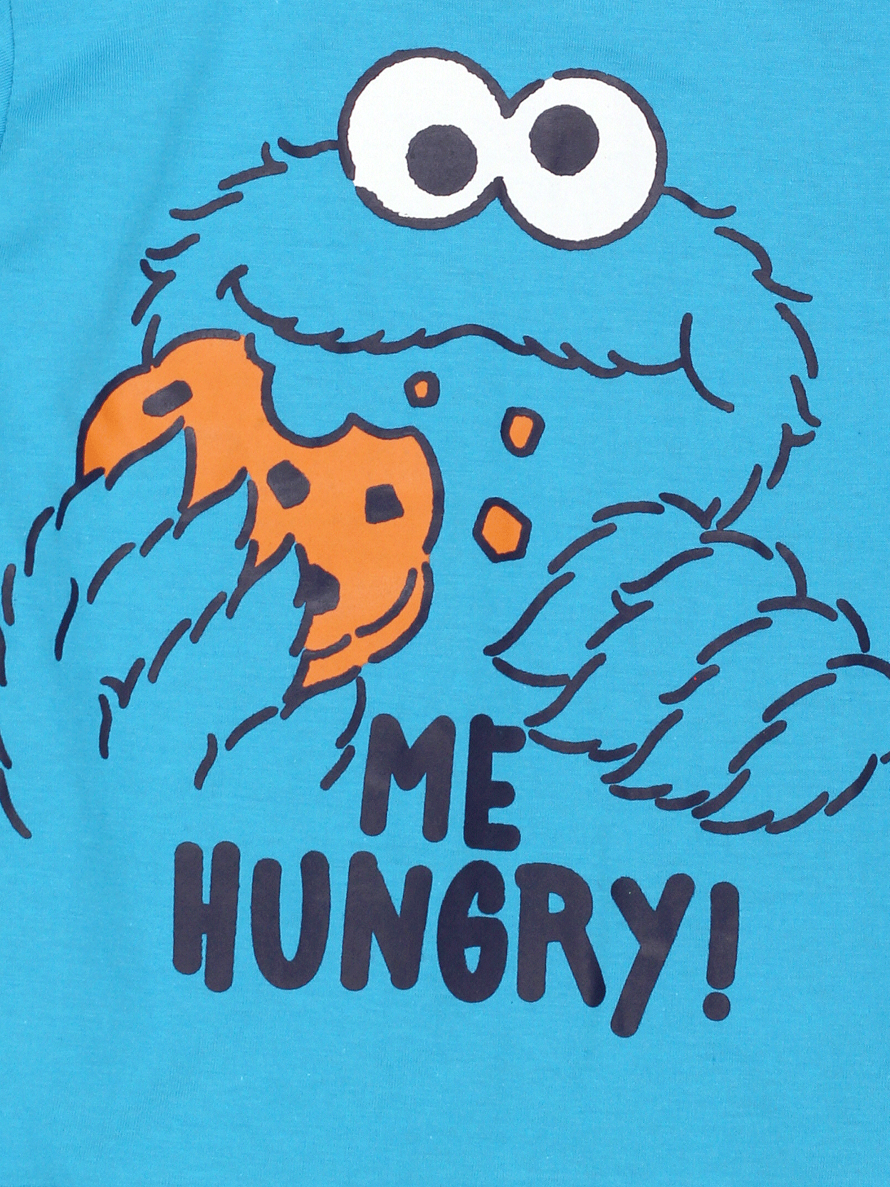 Brief Insanity Sesame Street Short Sleeve Cookie Monster T-Shirt Large