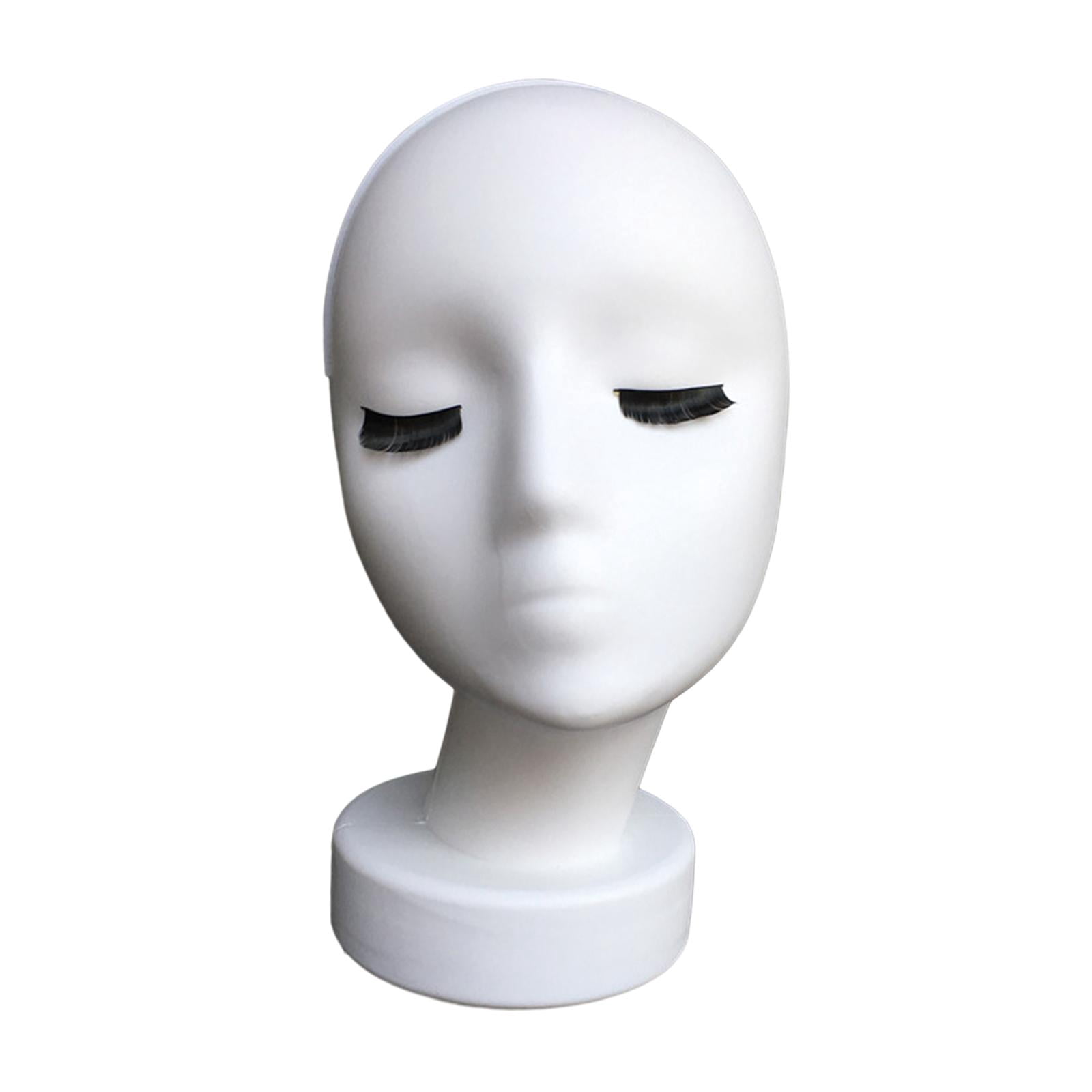 TOOYFUL Hat Display Rack Female Head Mannequin Display Model Manikin for Headwear Jewelry Glasses Hats Making Styling A
