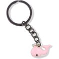 thumbnail image 2 of EPJ Whale with Three Rhinestones for Water Charm Keychain (Pink), 2 of 4