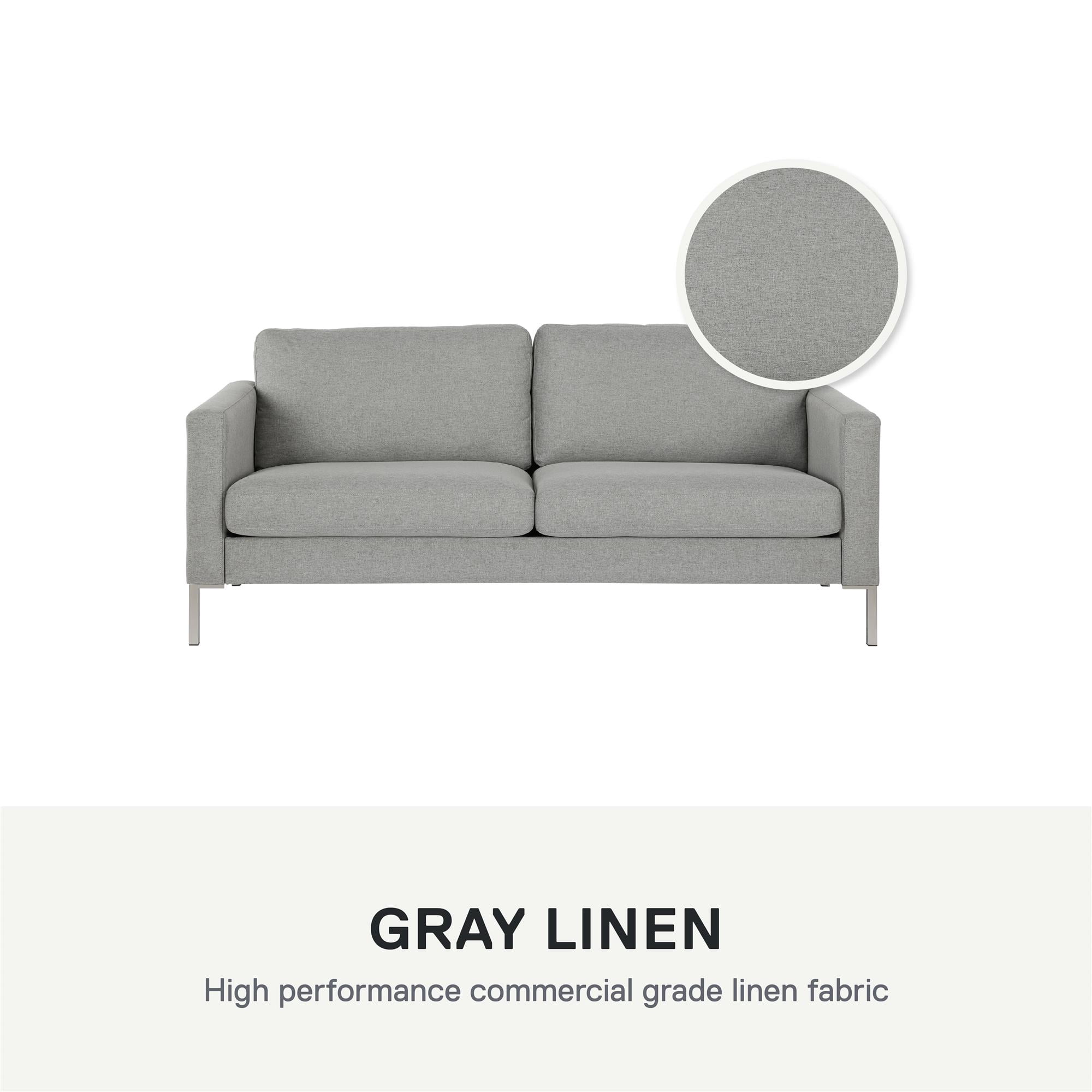 DHP Lexington Sofa, Gray Linen