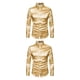 thumbnail image 4 of Camisa Transpirable para Hombre Sonducket Satén Manga Larga Amarillo XL, 4 of 6