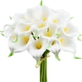 thumbnail image 4 of White Calla Lilies, Artificial Lily Flowers, 10Pcs 35cm Fake Flowers for Wedding Bouquet Home Vase Table Centerpiece Decor, 4 of 7
