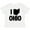 AA-White, variant on Inktastic I Love Ohio with State Silhouette Boys or Girls Toddler T-Shirt