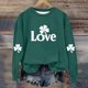 thumbnail image 4 of Blusas y camisas de manga larga con cuello redondo para niños Estampado del Día de San Patricio Estampados de manga larga Casual Suelto Forro polar para mayor calidez Sudadera con capucha de manga lar, 4 of 5