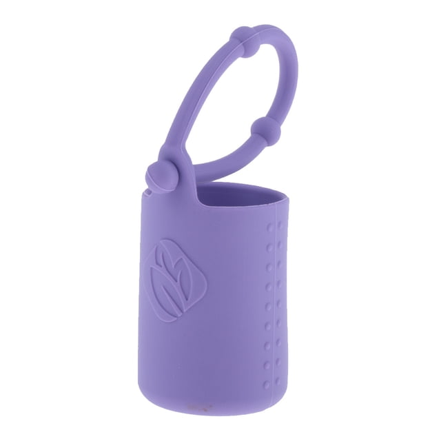 Botella de aceite esencial de 15 ml Funda de soporte de rodillo de silicona Funda de transporte Rosa Púrpura Colcomx Fundas para botellas de rodillos