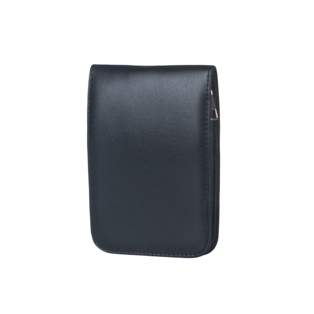 Estuche para lápices Injueey Gran capacidad Organizador de maquillaje Aula Accesorios escolares Negro