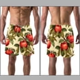 thumbnail image 3 of luoweisi Men's Beach Shorts Quick Dry Swim Trunks with Mesh Lining Fruit L, 3 of 5