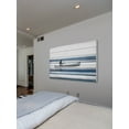 thumbnail image 2 of Parvez Taj Pt-Wnpw-11-Ww-45 30" x 45" "Blue Lake Canoe" Art Print On White Wood, 2 of 7