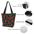 thumbnail image 5 of Kdxio Cherry Women Reusable Grocery Bags Foldable Ripstop,Reusable Shopping Bags for Shopping,Gym,Gift, 5 of 7