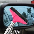 thumbnail image 6 of Hytrove Driving in Rainy Weather Car Rearview Mirror Wiper Windshield Cleaner Pink Plastic 1Pack, 6 of 8