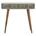 thumbnail image 1 of Artisan Furniture Solid Wood Edessa Bone Inlay Console Table, 1 of 8