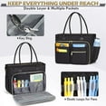 thumbnail image 4 of RAINSMORE 15.6 inch Laptop Bag for Women Teacher Tote Bag Laptop Tote Nurse Bag with Insulated Pocket Briefcase for Office College Nursing,Black, 4 of 8