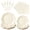 Cream White/Ivory, variant on Ivory Scalloped Paper Plates Set, 100 Pcs Disposable Party Plates, Elegant Fancy Paper Dinnerware for Weddings, Bridal Showers & Formal Events