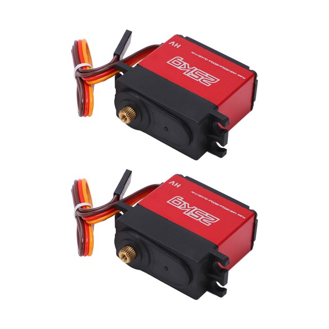 Servo Digital De 25 Kg, Fácil Instalación Engranaje De Dirección De Metal Completo Aleación De Aluminio + Plástico Rojo Para Automóvil De Control Remoto 1/8 Para Automóvil ANGGREK Ocean Broad Surfboard Fins