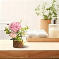 thumbnail image 4 of Handmade Crochet Rose with Wooden Base - Beautiful Gift for Mother's Day, Christmas, Birthdays, Weddings, Home Decor, Office Decoration - Handcrafted DIY Floral Art, 4 of 6
