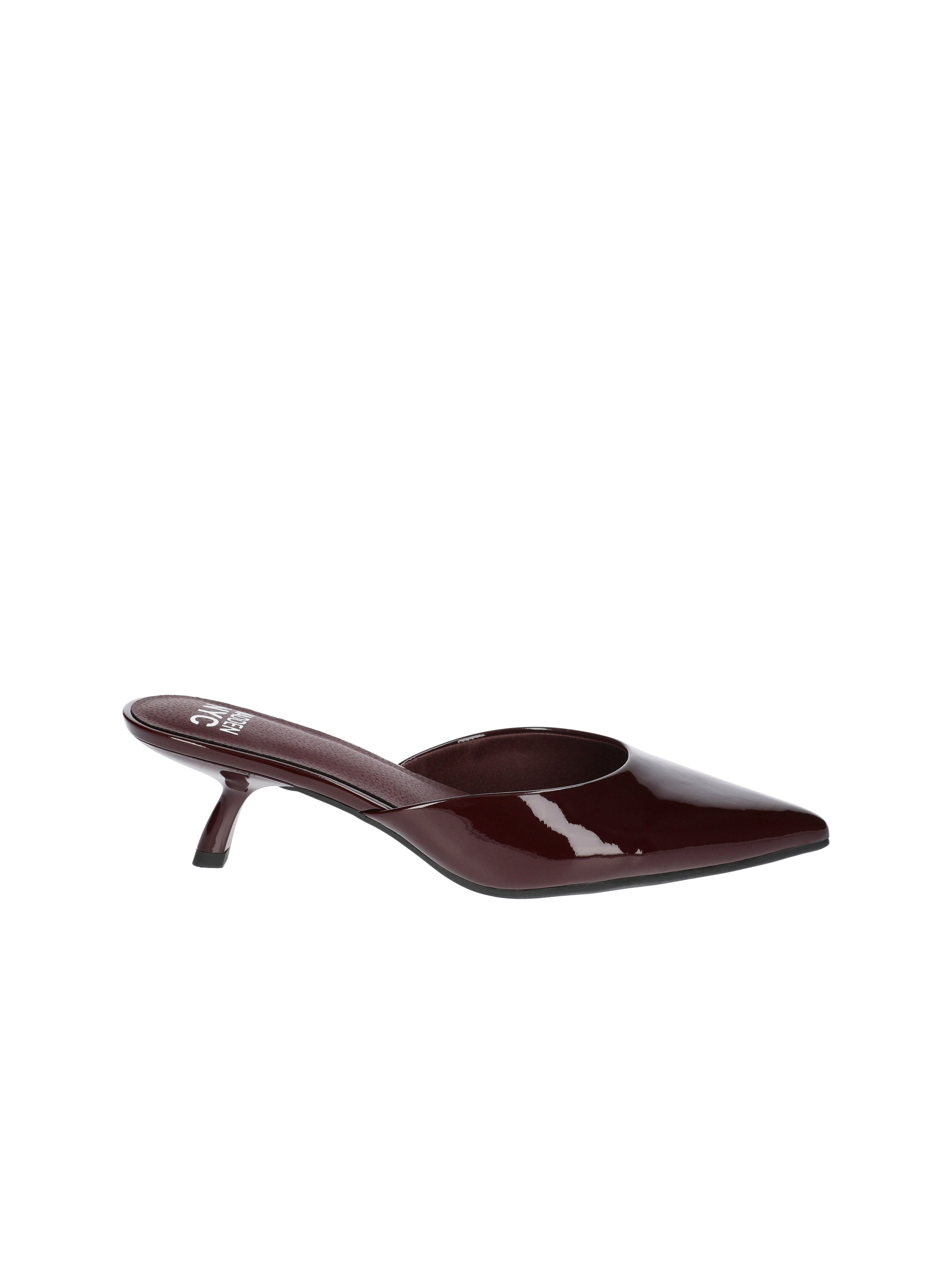 Madden NYC Women's Kitten Heeled Slide On Mules