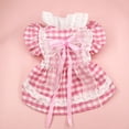 thumbnail image 5 of Fairnull Pet Dress Sweat-absorbent Breathable Non-shrink Washable Colorfast Lattice Lace 2-Legged Dog Lolita Skirt Pet Accessory, 5 of 9
