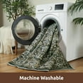 thumbnail image 7 of SIXHOME 5'x7' Area Rug Washable Retro Living Room Bedroom Carpet Soft Floral Distressed Indoor Rug Dark Green, 7 of 7