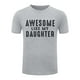 thumbnail image 5 of Camiseta divertida para papás «Like My Daughter» (Me gusta mi hija): camiseta para hombre con estampado sarcástico, mezcla de poliéster, tallas estadounidenses S-XXXL, regalo para el Día del Padre, 5 of 5