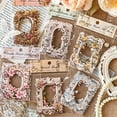 thumbnail image 2 of Vintage Embossed Floral Frame Scrapbook Paper, Hollow Lace Cutouts Boarder for DIY Bullet Junk Journal Photo Album Kit Supplies, 2 of 6