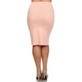 thumbnail image 3 of Women's Casual Solid Color Office Wear Pencil Skirt, 3 of 4