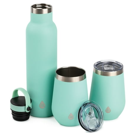 TAL Stainless Steel Water Bottle Tumblers 26 fl oz. 3 Pack, Teal